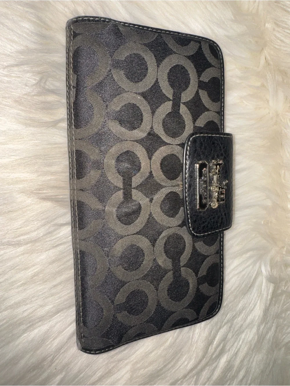 Coach Black Signature Wallet